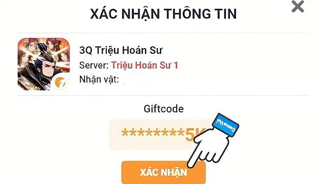 Hoàn thành việc xác thực thông tin bằng cách nhấn nút xác nhận